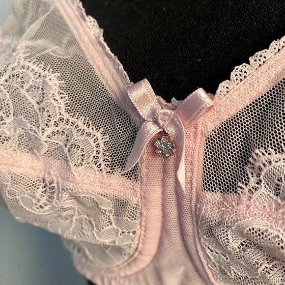 WACOAL 34E/34DD Chantilly Lace Minimizer Bra 855186 *Underwire Removed* - Picture 6 of 15